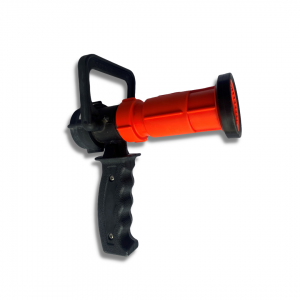 Nozzle for 1.0 Hose, Scotty, Pistol Grip, Bale On/Off, 15 to 50 GPM, Poly with NPSH Adapter