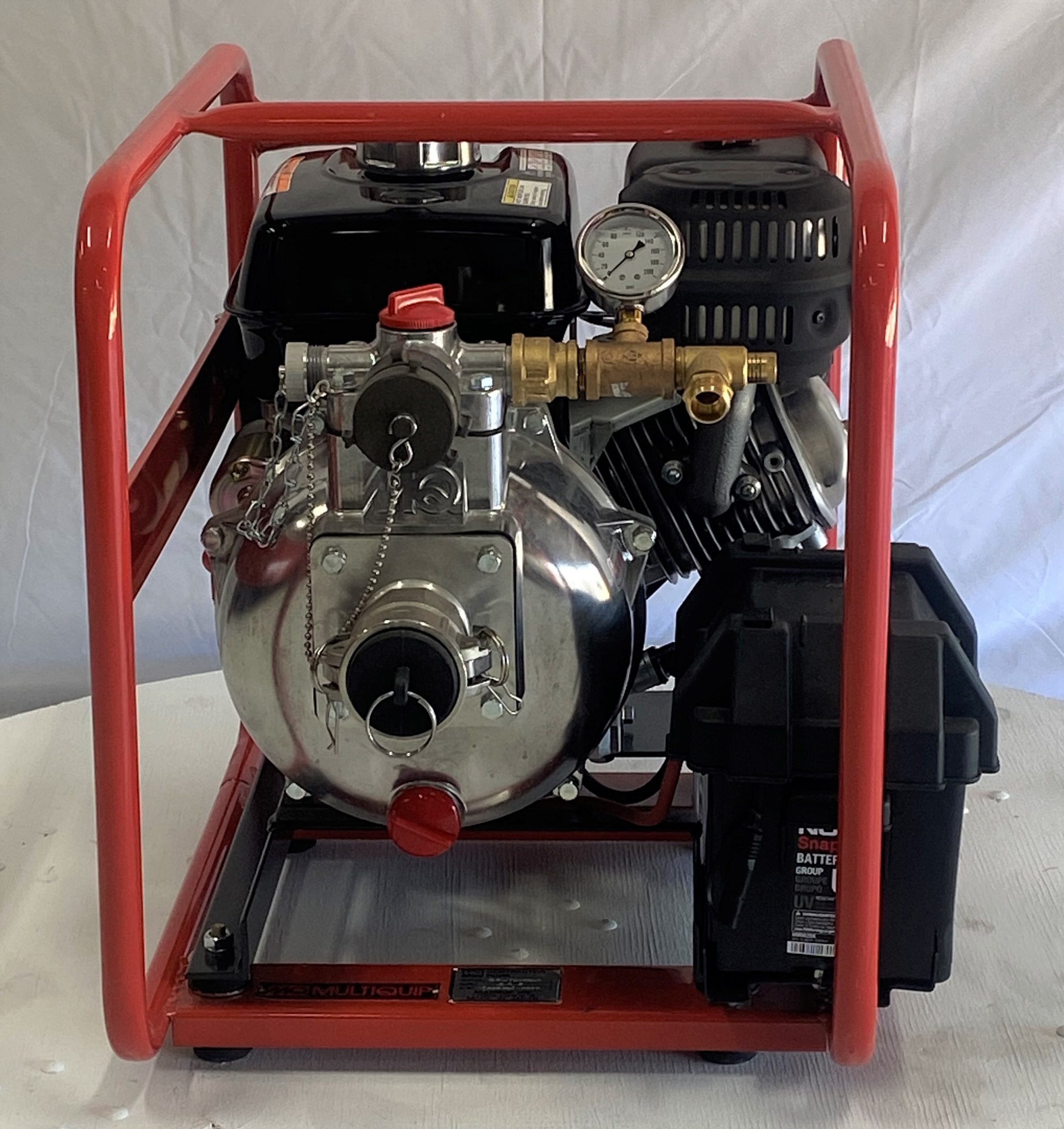 A 7.9HP Honda GX240 MQ Fire Pump Package (Electric) on a white background.